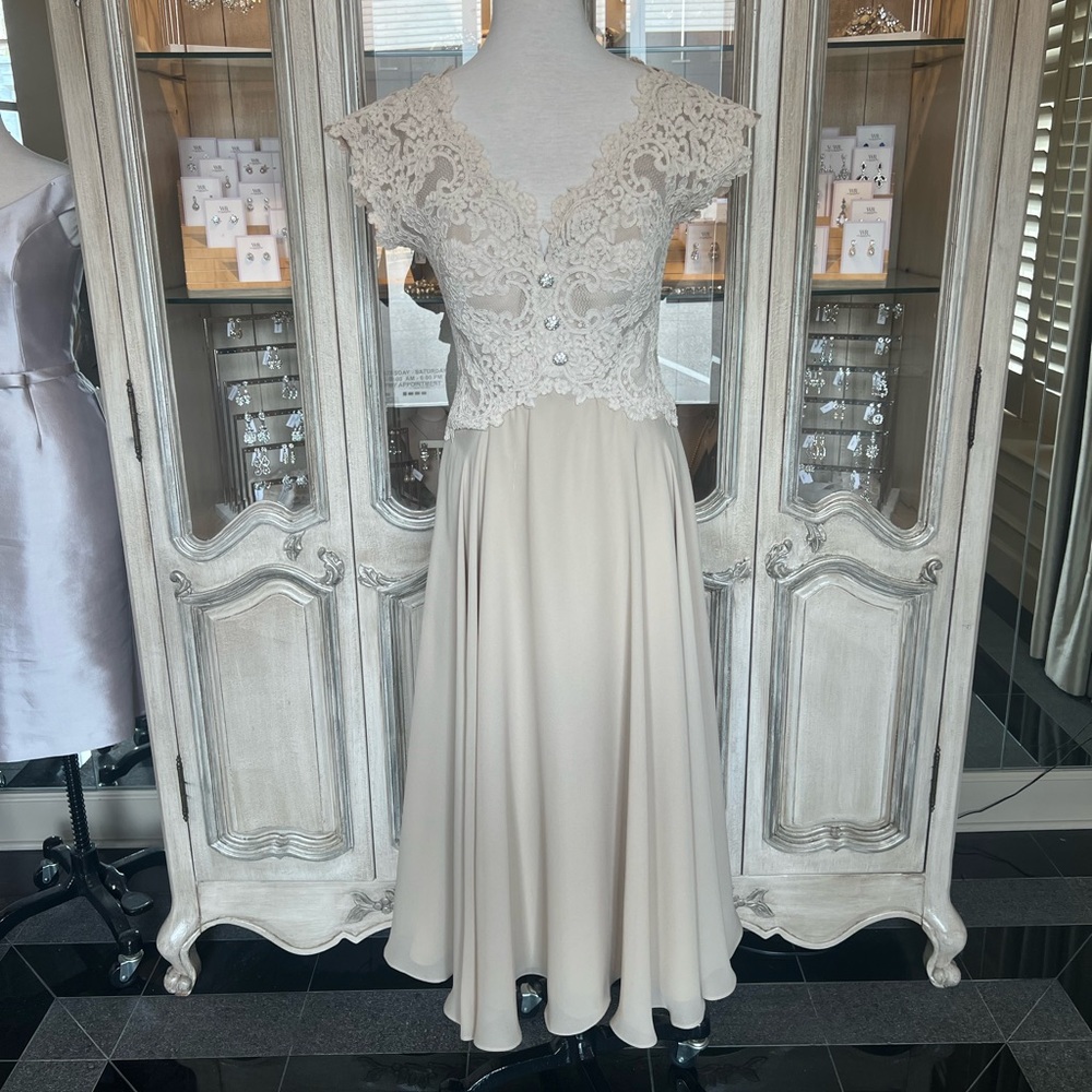 Rose Taft Midi Dress